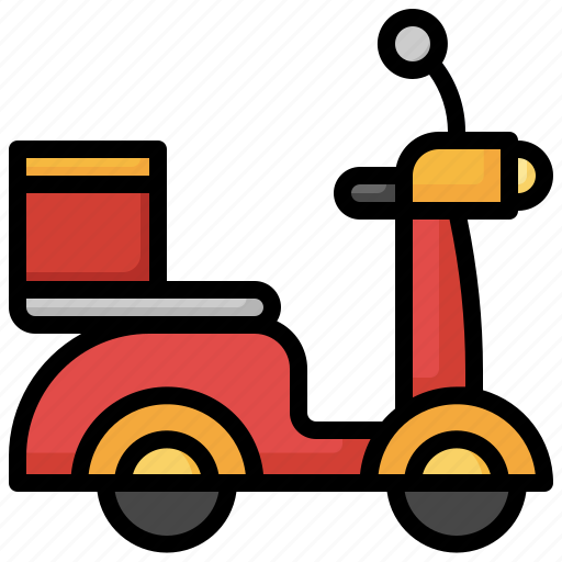 Delivery, bike, motorcycle, man, takeaway, motorbike icon - Download on Iconfinder
