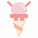 ice, cream, cones, symbology, foods