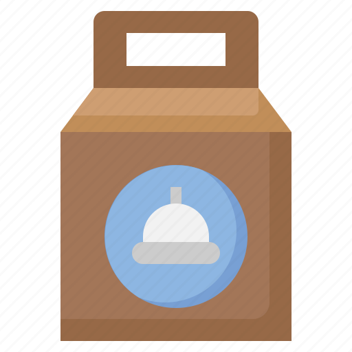 Takeaway, food, delivery, shipping, hold, shopping, bag icon - Download on Iconfinder