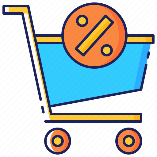 Cart, celebration, discount, friday, promotion, sale, shopping icon - Download on Iconfinder