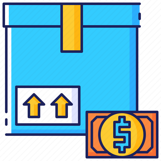 Business, cash, delivery, on, package, payment, shipping icon - Download on Iconfinder