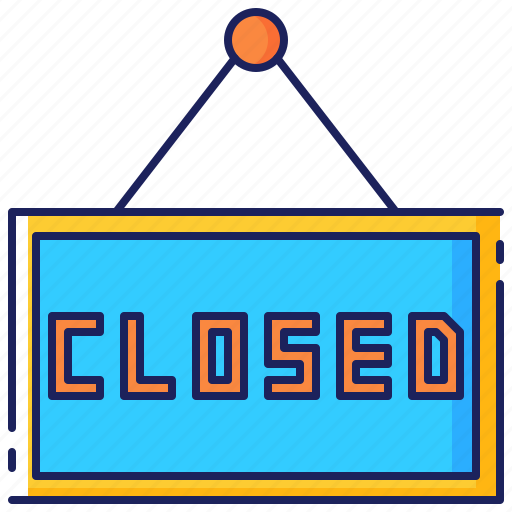 Business, closed, hanging, retail, shop, sign, store icon - Download on Iconfinder