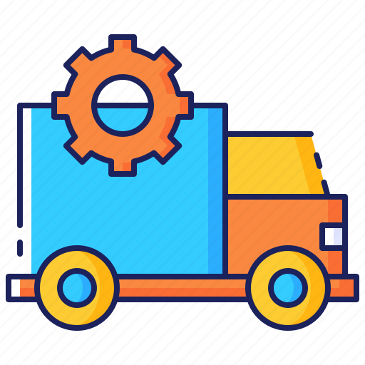 Business, chain, gear, management, product, supply, truck icon - Download on Iconfinder