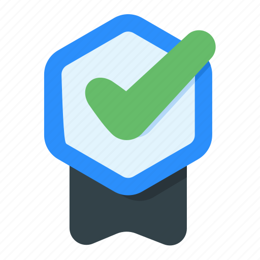 Approve, approved, badge, certified, check, label, ribbon icon - Download on Iconfinder