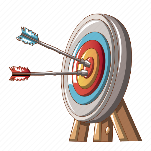 Bullseye, cartoon, circle, dartboard, double, shot, target icon - Download on Iconfinder