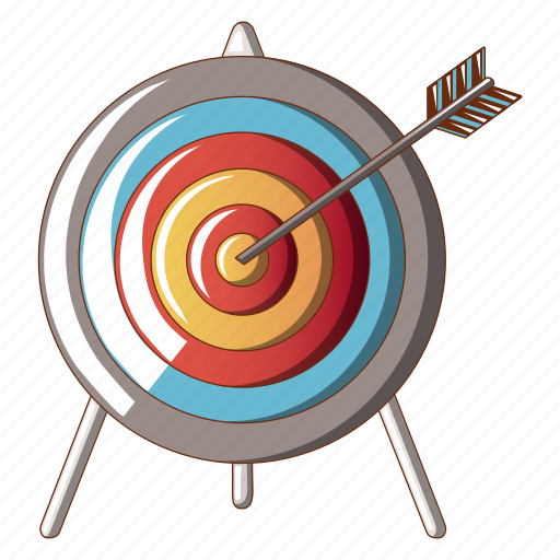 Accuracy, arrow, business, cartoon, center, hit, target icon - Download on Iconfinder