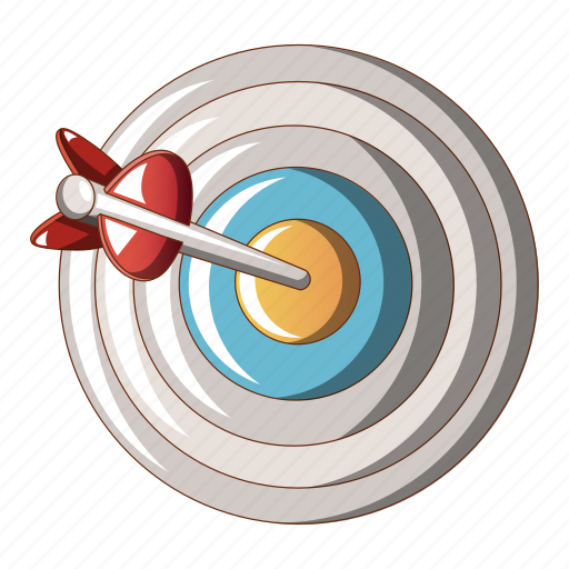 Accuracy, aiming, archery, cartoon, circle, dartboard, target icon - Download on Iconfinder
