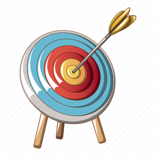 Accurate, aim, archery, bullseye, cartoon, goal, target icon - Download on Iconfinder