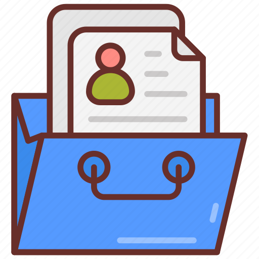 Portfolio, folder, files, cv, resume, biodata, case icon - Download on Iconfinder