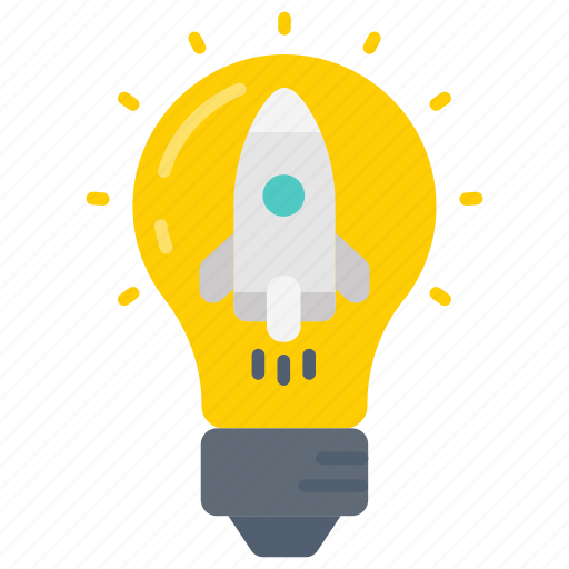 Idea, concept, bulb, rocket, innovation, opinion, plan icon - Download on Iconfinder