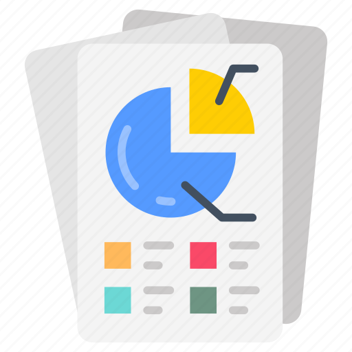 Data, analysis, analytical, report, files, documents, pie icon - Download on Iconfinder
