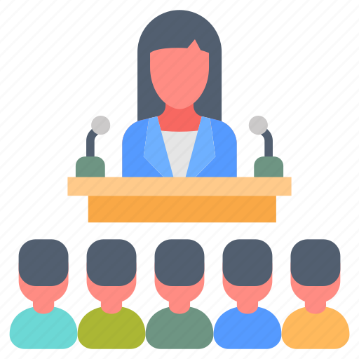 Conference, meeting, discussion, parley, seminar, assembly icon - Download on Iconfinder