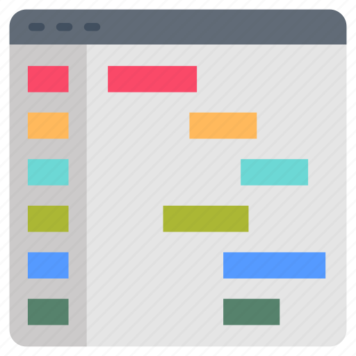 Gantt, chart, bar, progress, schedule, flowchart icon - Download on Iconfinder