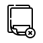 file, archive, data, cancel, reject, document 