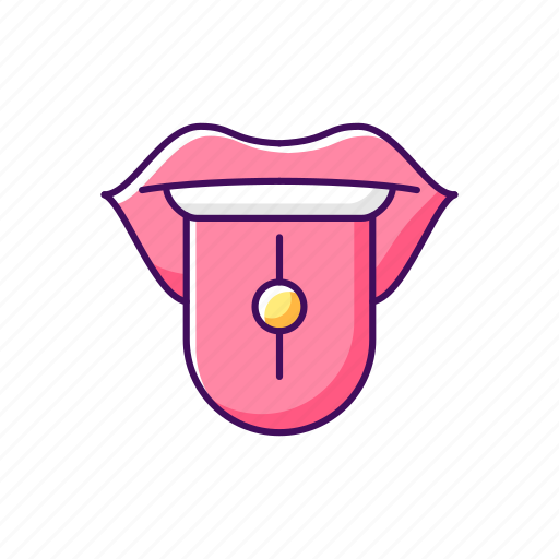 Piercing, tongue, earring, face icon - Download on Iconfinder
