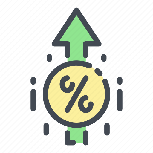 Fee, arrow, up, growth, percentage, profit icon - Download on Iconfinder