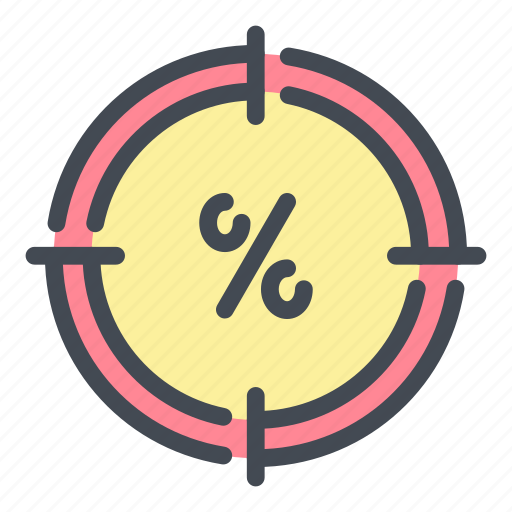 Percentage, percent, target, aim, discount icon - Download on Iconfinder