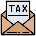 letter, mail, notification, payment, tax