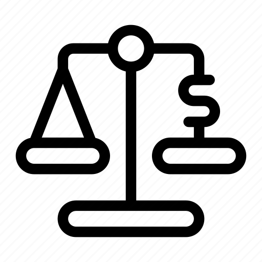 Business and finance, legal, law, balance, justice, scale, dollar icon - Download on Iconfinder