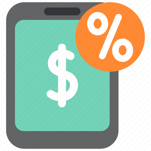 Cash, discount, finance, money, percent, smartphone, taxes icon - Download on Iconfinder