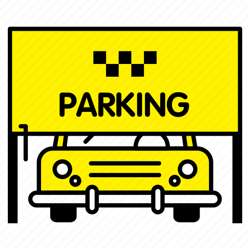 Car, park, parking, stand, taxi, transport icon - Download on Iconfinder