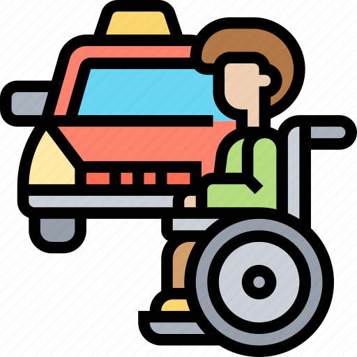 Disabled, wheelchair, handicap, transport, service icon - Download on Iconfinder