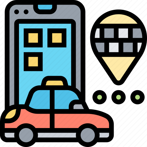 Mobile, application, taxi, service, online icon - Download on Iconfinder