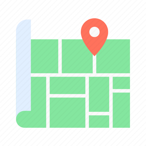 Map, location, pin, navigation, road icon - Download on Iconfinder