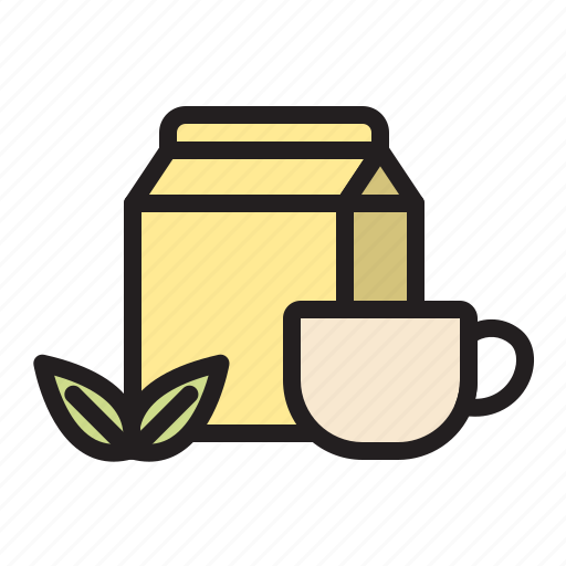 Milk, tea, drink, leaves icon - Download on Iconfinder