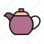 teapot, tea, pot, hot, kettle, boiler, drink 
