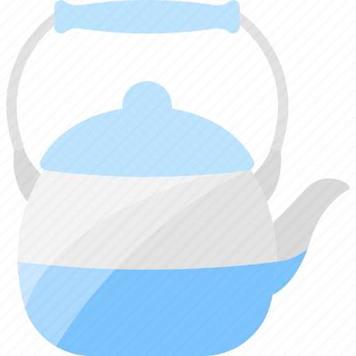 Blue, drink, kettle, tea icon - Download on Iconfinder