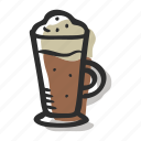 beverage, cappuccino, coffee, coffee cup, iced cappuccino