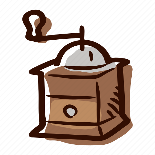Beans, coffee, coffee grinder, coffee mill, grinder, mill icon - Download on Iconfinder