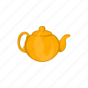 cartoon, drink, pot, pottery, tea, teapot, utensil