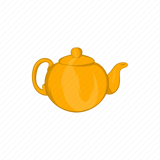 Cartoon, drink, pot, pottery, tea, teapot, utensil icon - Download on  Iconfinder