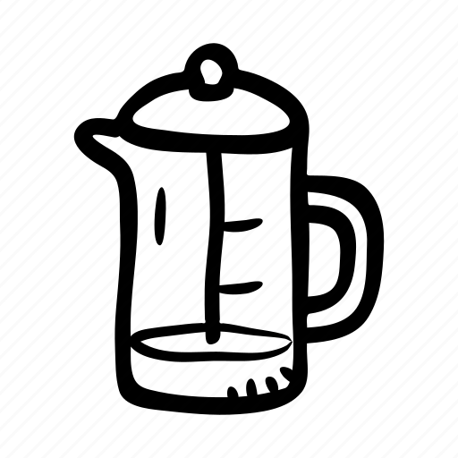 Brew, coffee press, cold coffee, french press, hot coffee, press icon - Download on Iconfinder