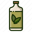 bottle, green, tea, drink, fresh, healthy, herb, leaf