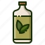 bottle, green, tea, drink, fresh, healthy, herb, leaf 