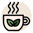 beverage, cup, drink, hot drink, mug, tea, tea leaves