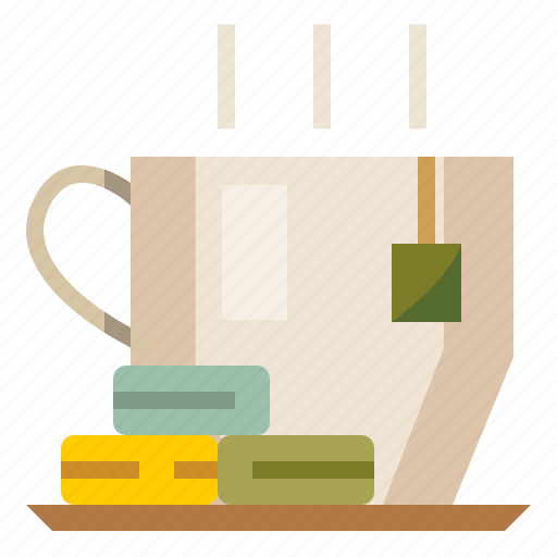 Teacup, pot, hot, drink, teapot, beverage, macaroon icon - Download on Iconfinder