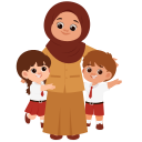 students, hugging, teacher, teaching, school, education, classroom, happy, character