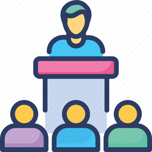 Conference, instructions, lecture, meeting, presentation, seminar, training icon - Download on Iconfinder