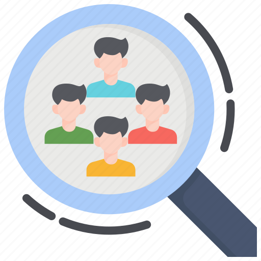 Hiring, human, job, magnifier, people, recruitment, research icon - Download on Iconfinder