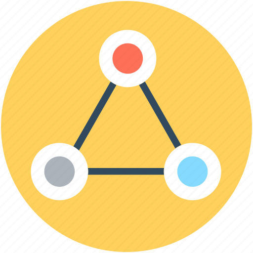 Connections, diagram, network, shape, triangle icon - Download on Iconfinder