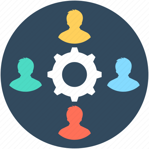 Cog, leader, management, team head, worker icon - Download on Iconfinder