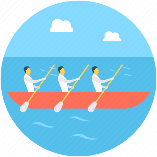Boating, collaboration, partition, rowing, team icon - Download on Iconfinder