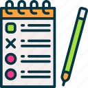 task, list, checklist, clipboard, document