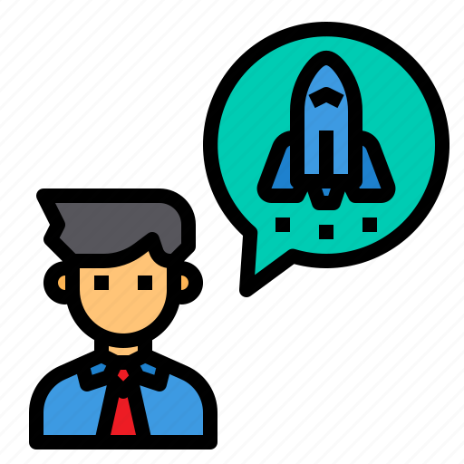 Avatar, business, businessman, rocket, startup icon - Download on Iconfinder