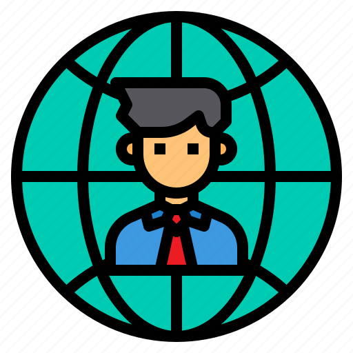 Business, businessman, global, worldwide icon - Download on Iconfinder
