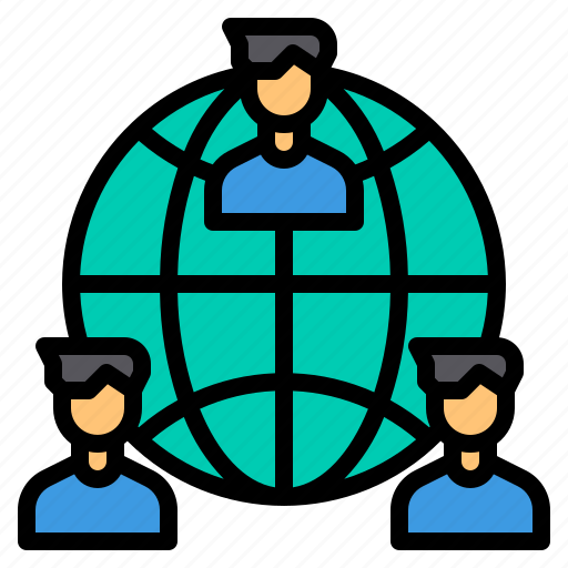 Collaborate, global, network, team, worldwide icon - Download on Iconfinder